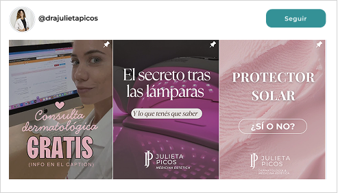 Feed de Instagram de @drajulietapicos